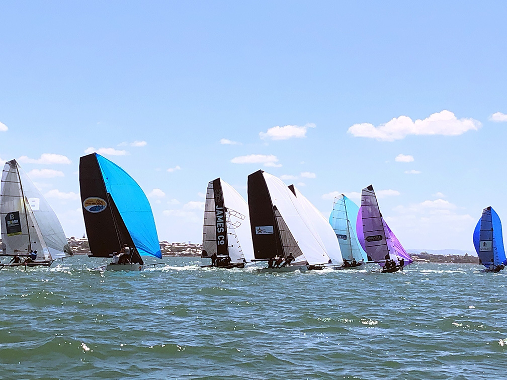 Fleet shot from last QLD Aussie Skiff Nationals