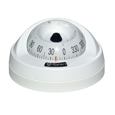 Aries Compass 2 1/2" total white, white card, with light