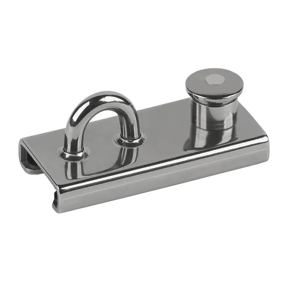 Picture of Stainless 1" T-Track slider with Eye Slide and Spring pin stop