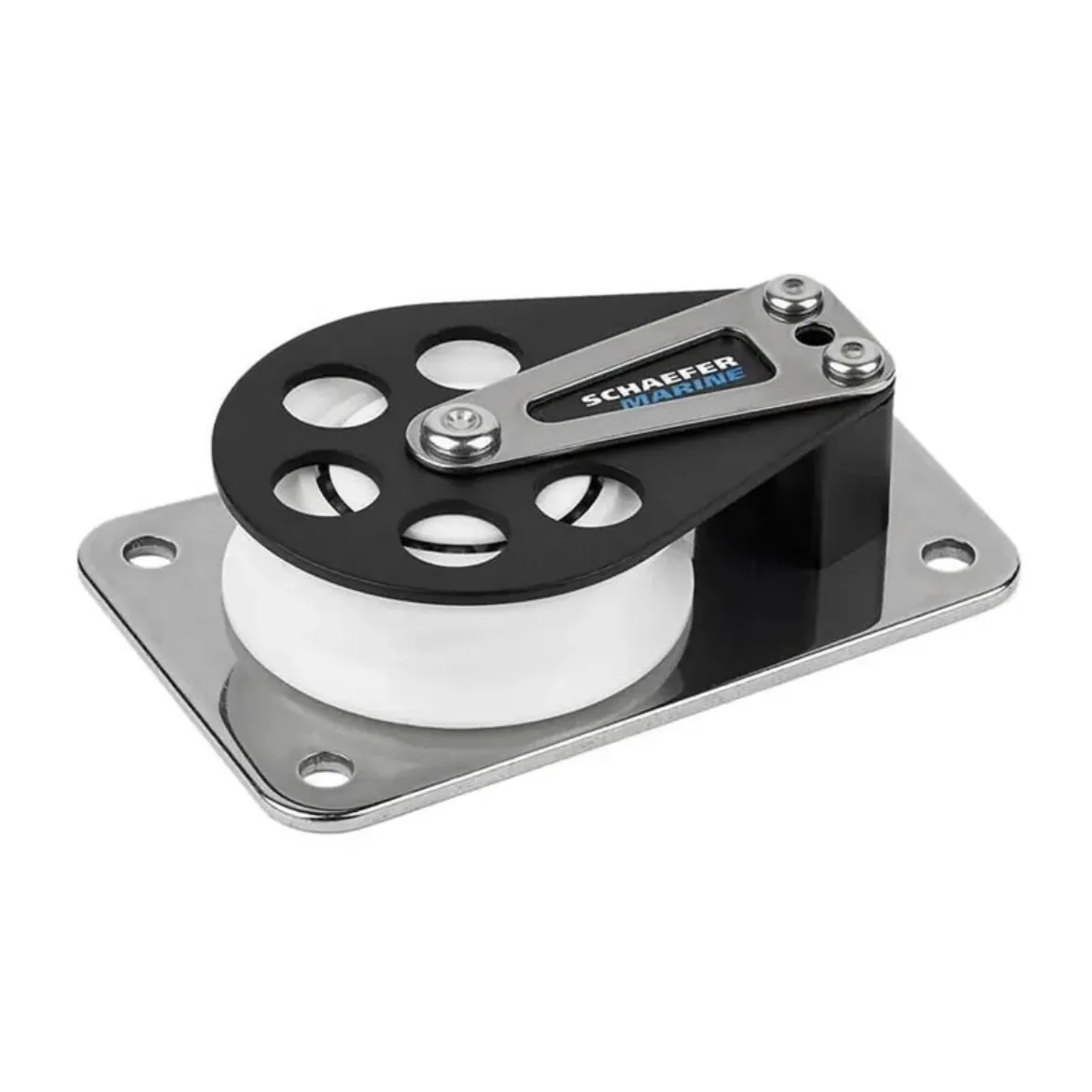 Picture of Flat Base Aluminium Cheek Ball Bearing Sheave Block