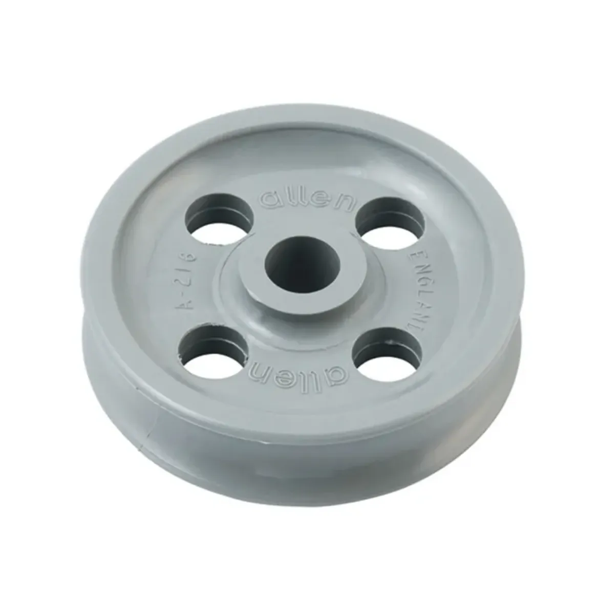 Picture of 40mm x 12mm  x 8mm Plain Acetal Sheave with holes