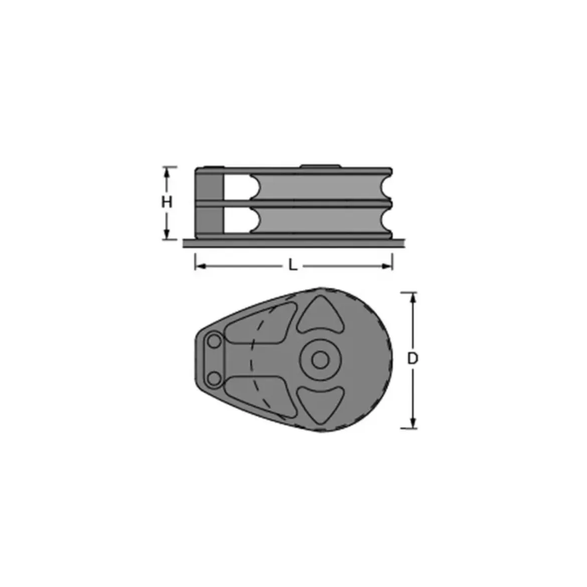 Picture of 150mm XXL Double foot block