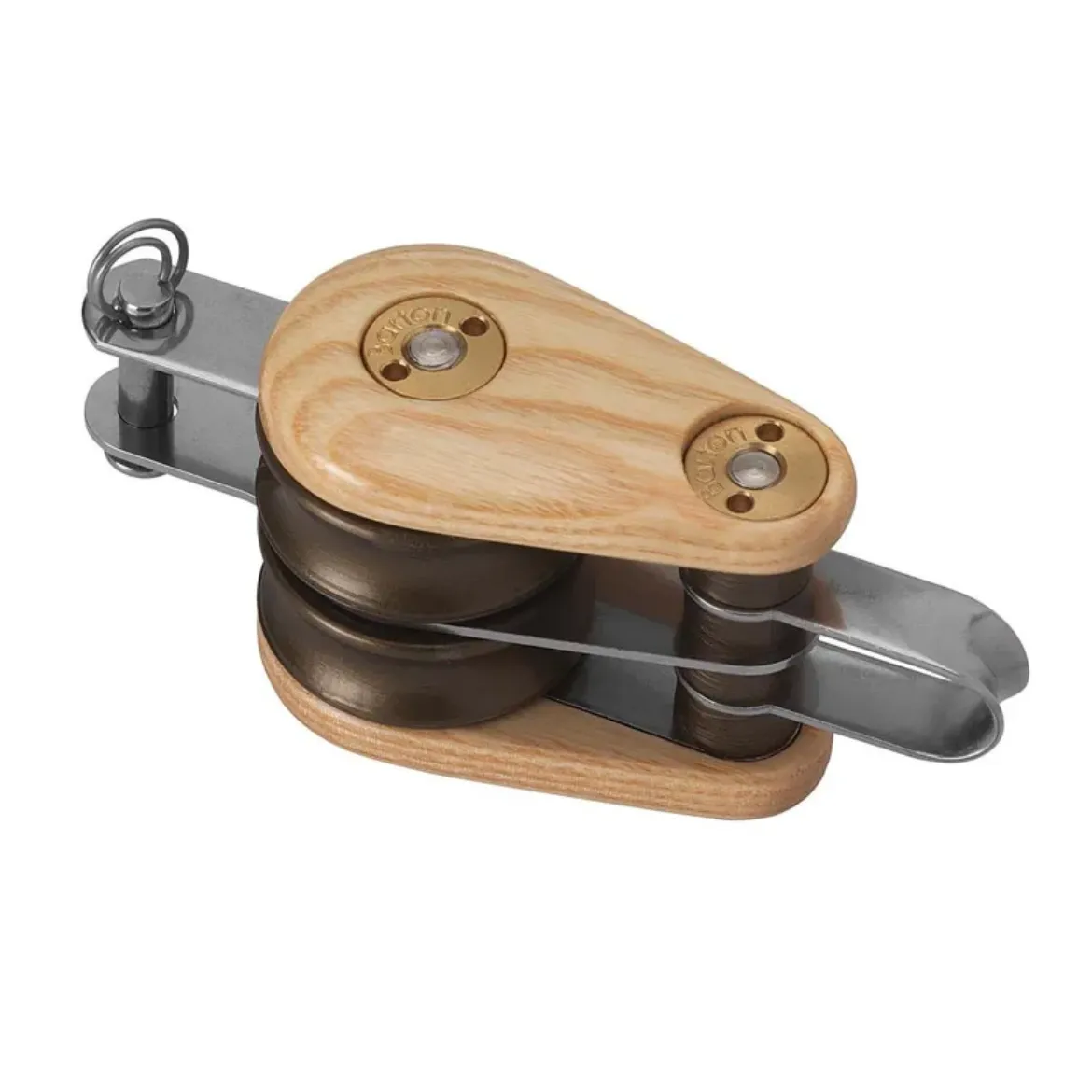 Picture of 30mm Double Fixed Eye and Becket Classic Wooden Block