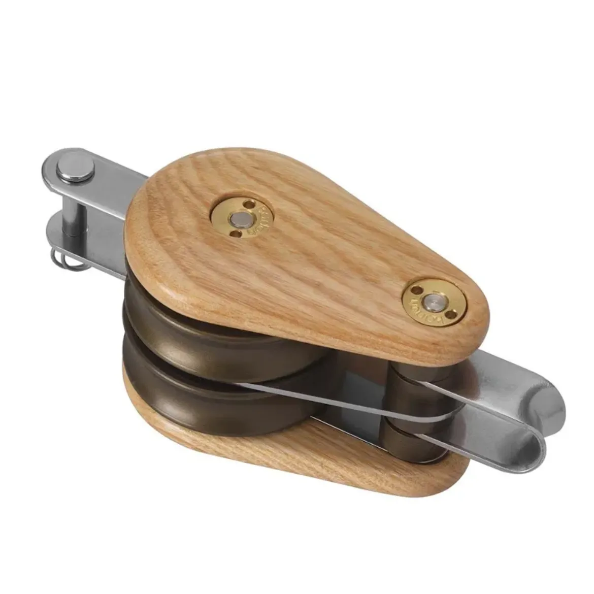 Picture of 45mm Double Fixed Eye and Becket Classic Wooden Block