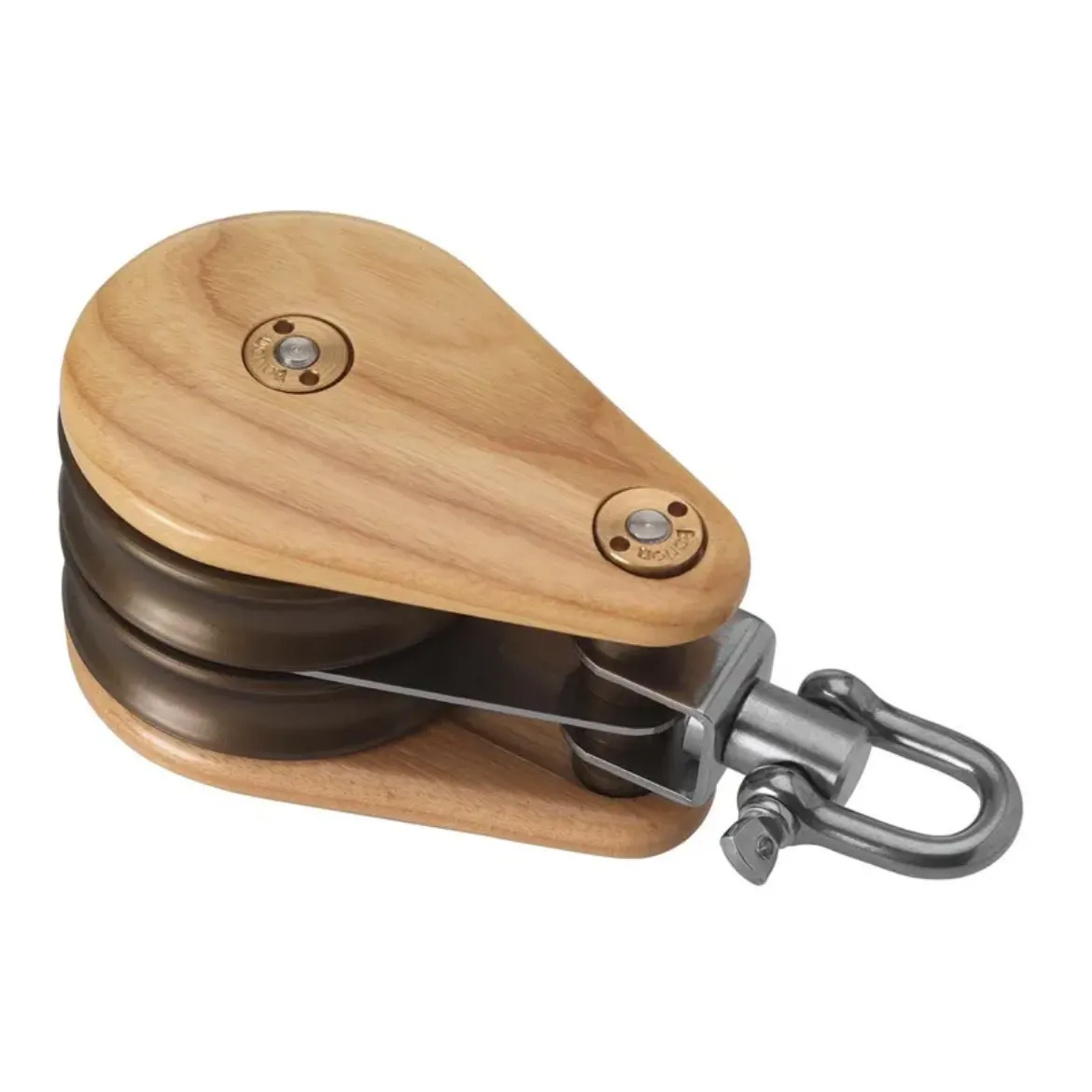 Picture of 64mm Double Swivel Classic Wooden Block