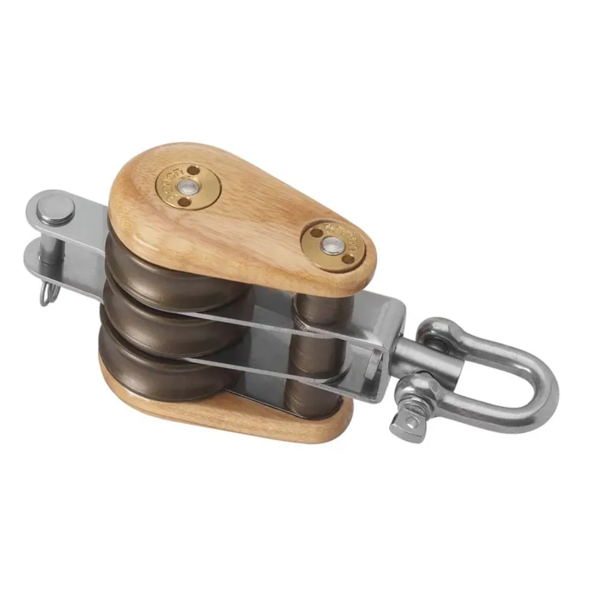 Picture of 30mm Triple Swivel and Becket Classic Wooden Block