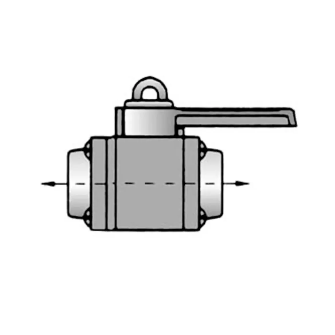 Picture of Straight body valve Female thread to female thread 1-1/4 inch