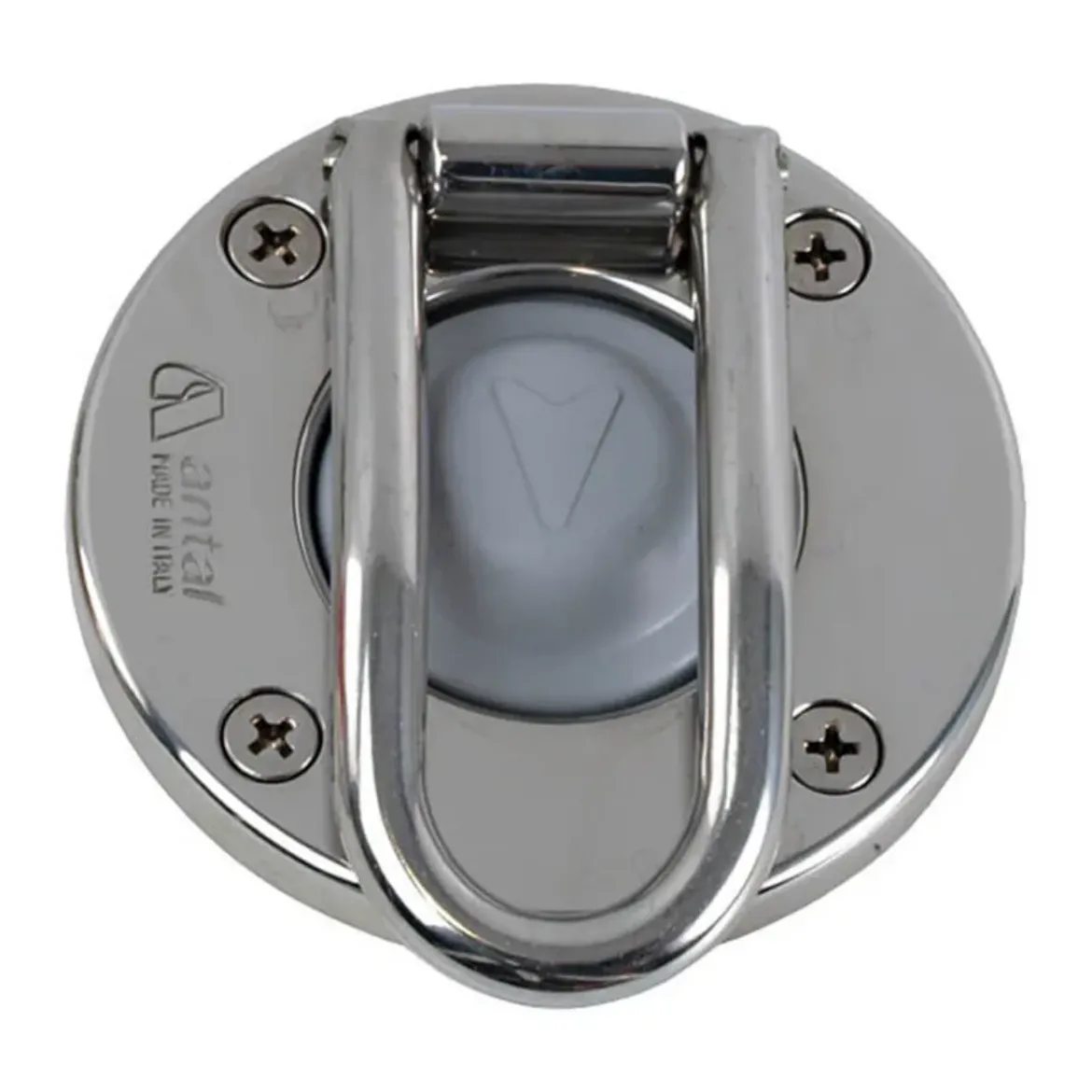 Picture of Stainless steel cover grey button