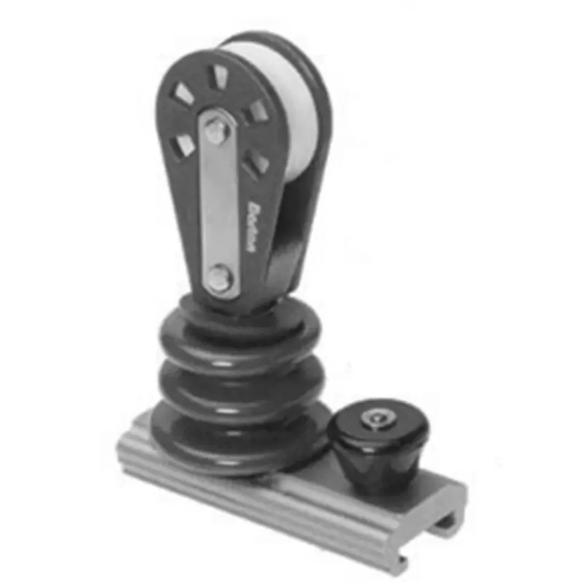 Picture of 20mm T Track 45mm Stand Up Block on slide with plunger