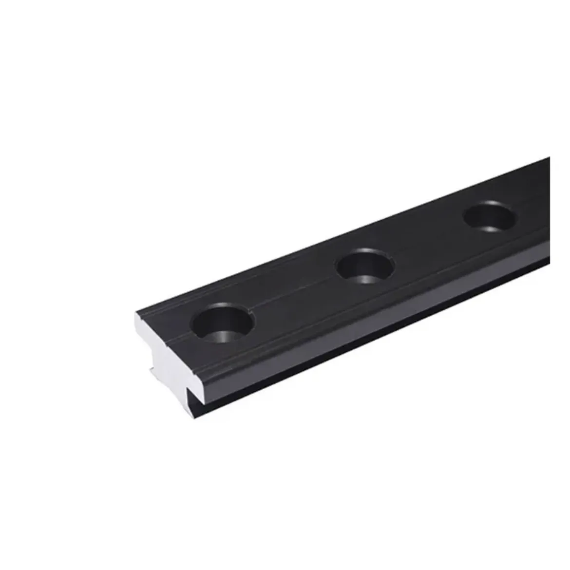 Picture of 40 x 8mm Hard black anodized T track,holes distance 50 mm