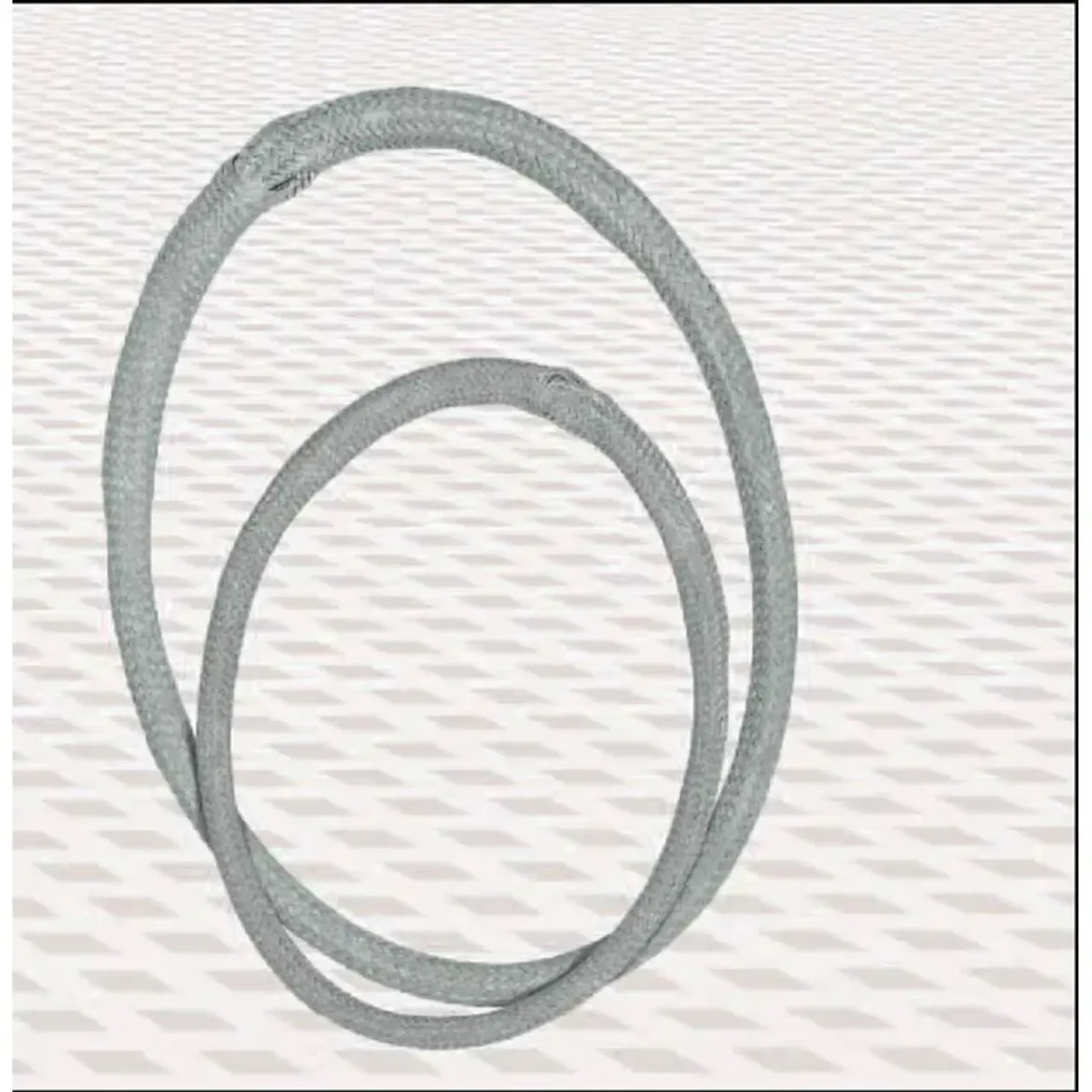 Picture of D-Loop 4mm x 100mm Silver