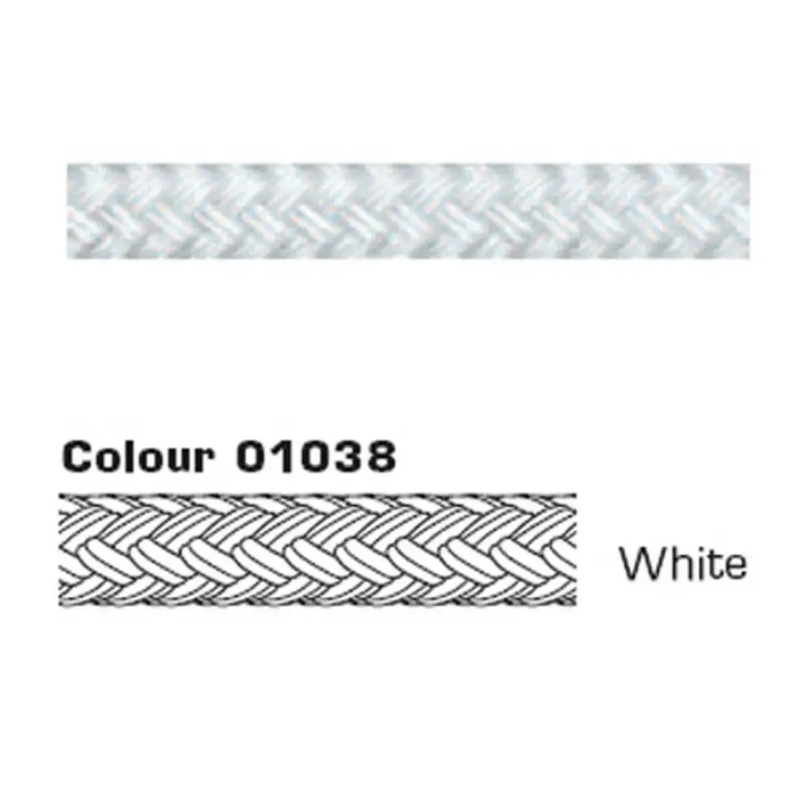 Picture of Polyster Braid 1mm White