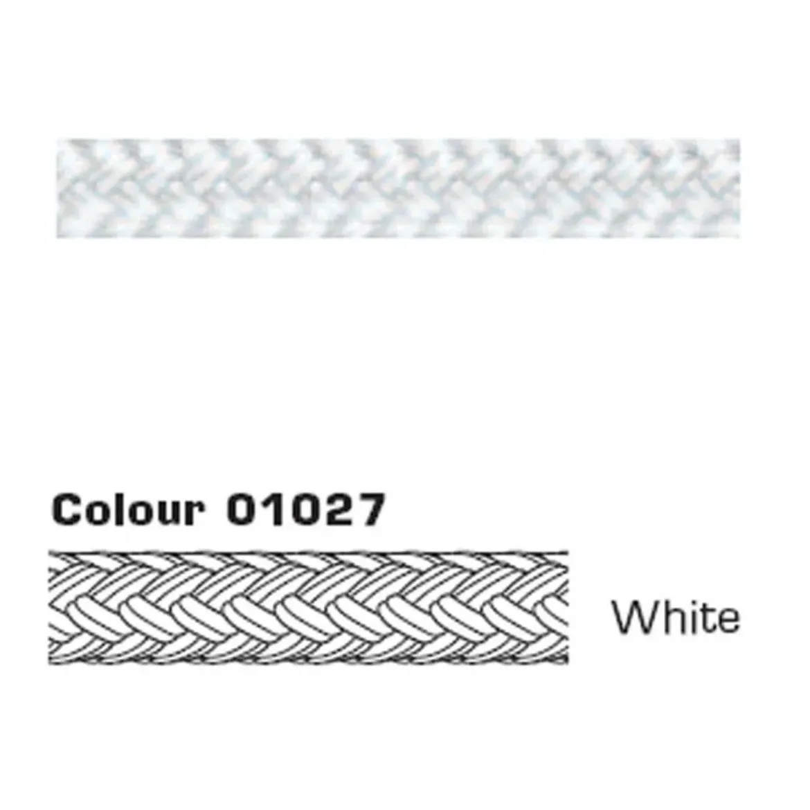 Picture of Polyamide Braid 4mm 01027 White