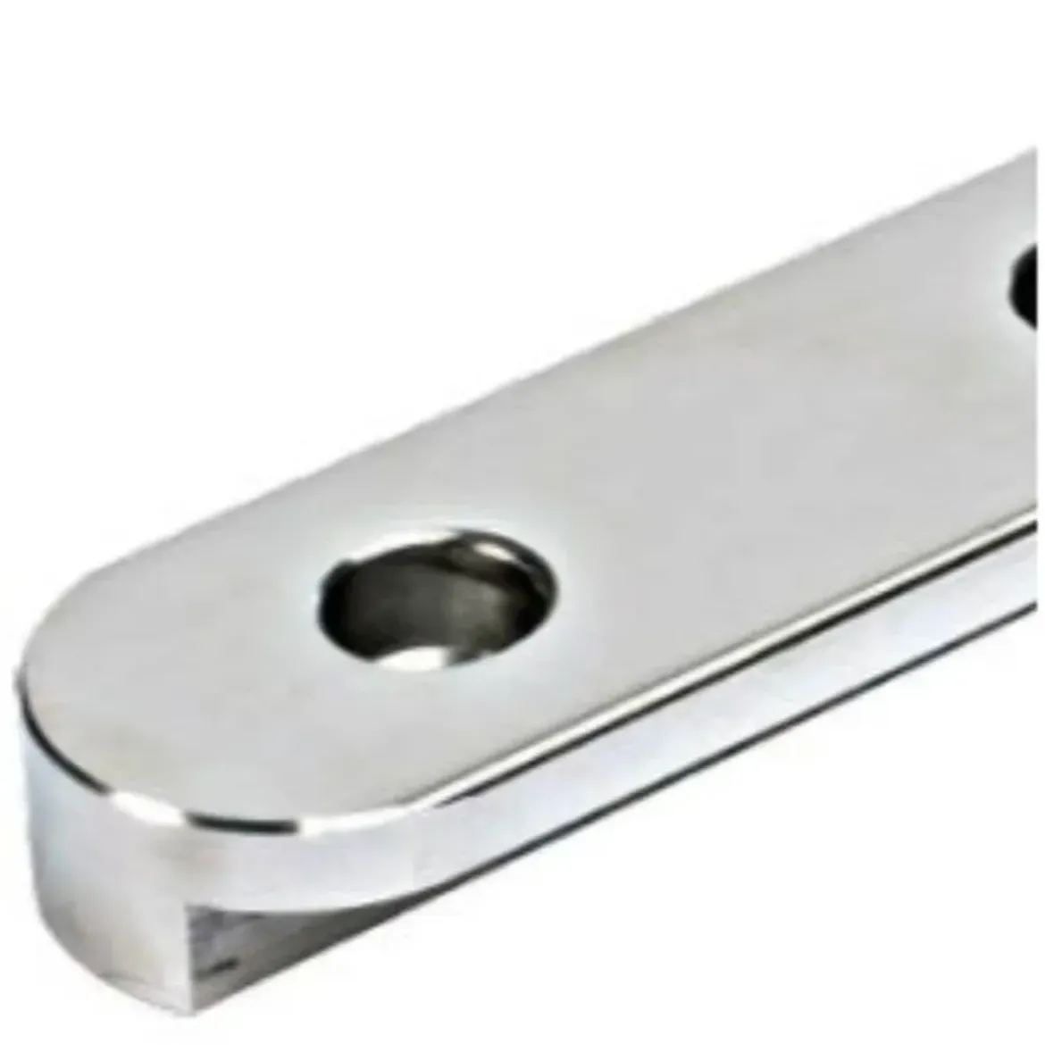 Picture of 32 x 6mm Stainless steel T track, distance 100 mm