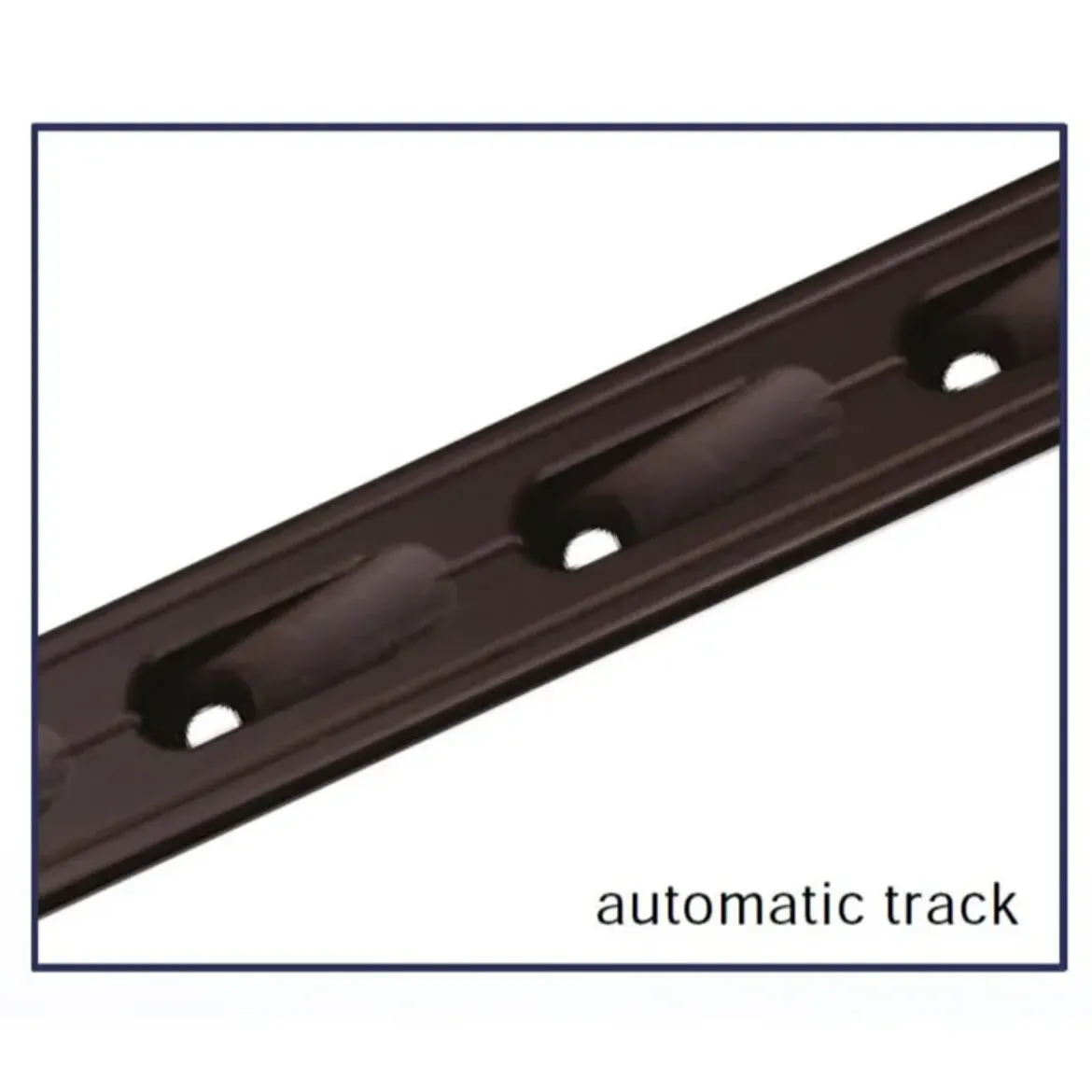 Picture of 32 x 6mm Hard black anodized T track, Automatic